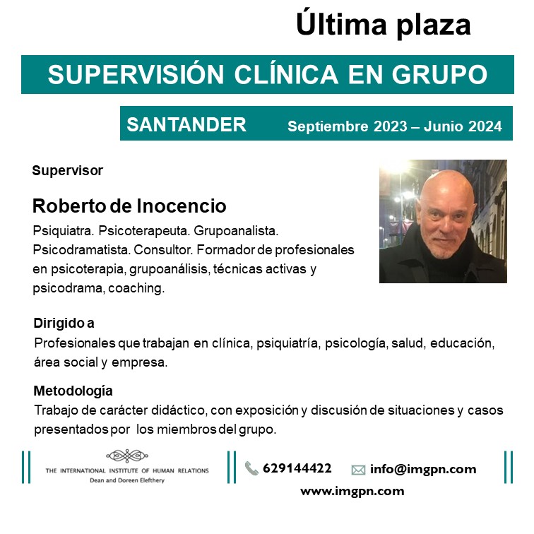 Grupo de supervisión clínica – Roberto de Inocencio